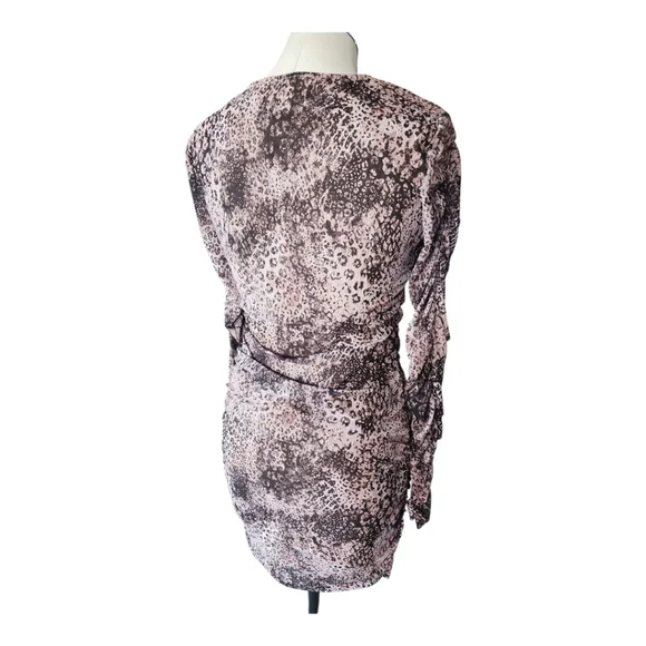 Steve Madden BB Dakota “Walk This Way” Tan Animal Print Bodycon Dress M - Picture 3 of 10